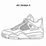 Jordan Nike Coloring Air Shoe Pages Drawing Shoes Template Da High Jordans Book Sneakers Printable Logo Sheets Heels Exclusive Color sketch template