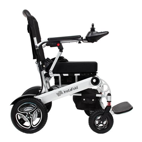 livewell instafold travel electric wheelchair folding portable powerchair  ebay
