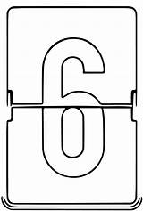 Coloring Counter Six Number Wecoloringpage sketch template