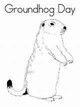 Groundhog Mycoloring sketch template