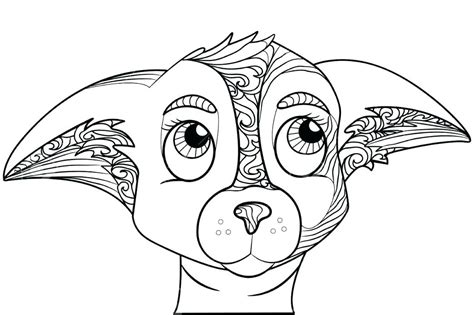 chihuahua puppy coloring pages  getcoloringscom  printable