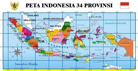 peta indonesia lengkap  nama provinsi  papua imagesee