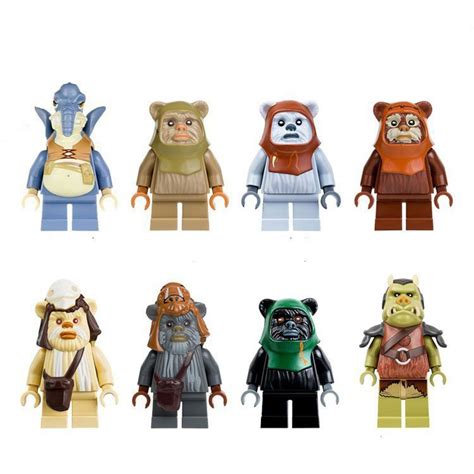 ewok village minifigures star wars sets lego  compatible toys