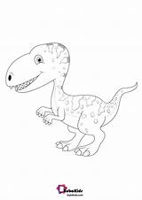 Velociraptor Dinosaurs Bubakids sketch template
