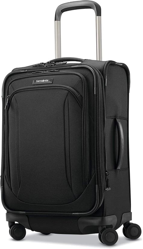 black carry    samsonite advena softside expandable luggage  spinner wheels luggage