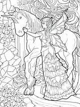 Unicorn Coloring Pages Adults Fairy Fairies Advanced Adult Unicorns Magical Fantasy Printable Book Color Colouring Kids Sheets Print Ausmalbilder Choose sketch template
