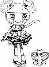 Coloring Dolls Lalaloopsy Pages Embroidery Flowerpot Blossom Doll Color Pals Pet sketch template