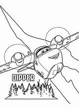 Planes Dipper Kleurplaat Rescue sketch template