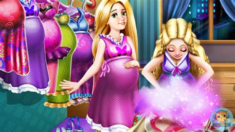 Barbie And Rapunzel Pregnant Wardrobe Princess Dress Up