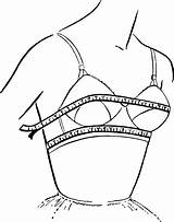 Bra Size Women Breast Measurement Take Measurements Coloring Pages Sizes Chart Measuring Shapes Breasts Bras Measure Getdrawings Perfect Correctly Es sketch template