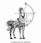 Centaur Girl Vector Doodle Coloring Adult Stock Shutterstock Decorations Book Other Preview sketch template