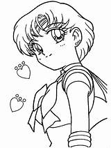 Coloring Sailor Mercury Pages Moon セーラー ぬりえ マーキュリー ムーン 塗り絵 Popular Library 保存 sketch template