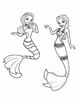Sirena Barbie Sirenas sketch template
