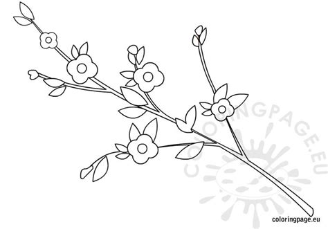 branch  flowers coloring coloring page