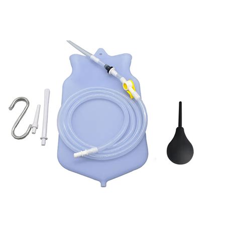Kitwin 6pcs Enema Bag Kit Rubber Enema Cleaner Includes 2l Hot Water