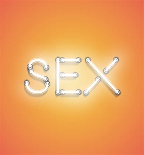 Sex Realistic Neon Sign Vector Illustration Download Free