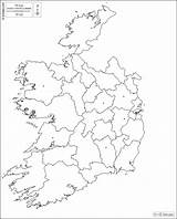 Counties Blank sketch template