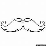 Coloring Pages Mustache Color Colouring Sheets Choose Board sketch template