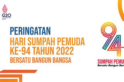 Tema Dan Logo Hari Sumpah Pemuda 2022 Ini Makna Dan Link Download Logo