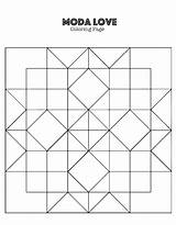 Quilt Coloring Moda Patterns Pages Pattern Along Woodberryway Barn Quilts Color sketch template