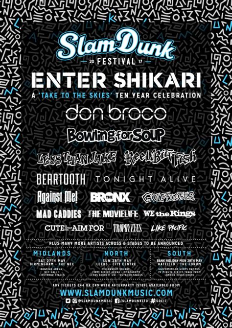more bands added to the slam dunk line up ticketmaster uk blog