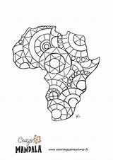 Afrique Africain Colorier sketch template