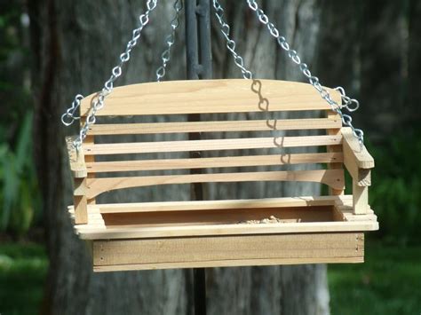 classic swing bird feeder  solid cedar