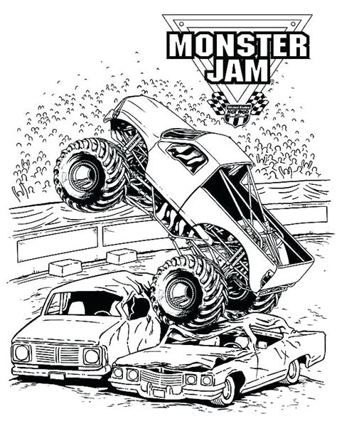 monster truck grave digger coloring pages magiadeverao