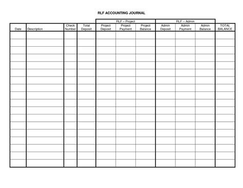 accounting ledgers templates  printable bookkeeping sheets