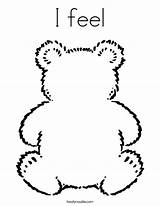 Coloring Feel Bear Teddy Built California Usa sketch template