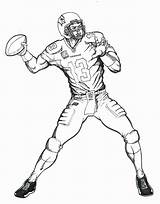 Coloring Football Pages Player Nfl Cowboys Printable Players Drawing Color Sheets Print Wisconsin Badgers Line Getcolorings Getdrawings Coloringme Colorings Follow sketch template