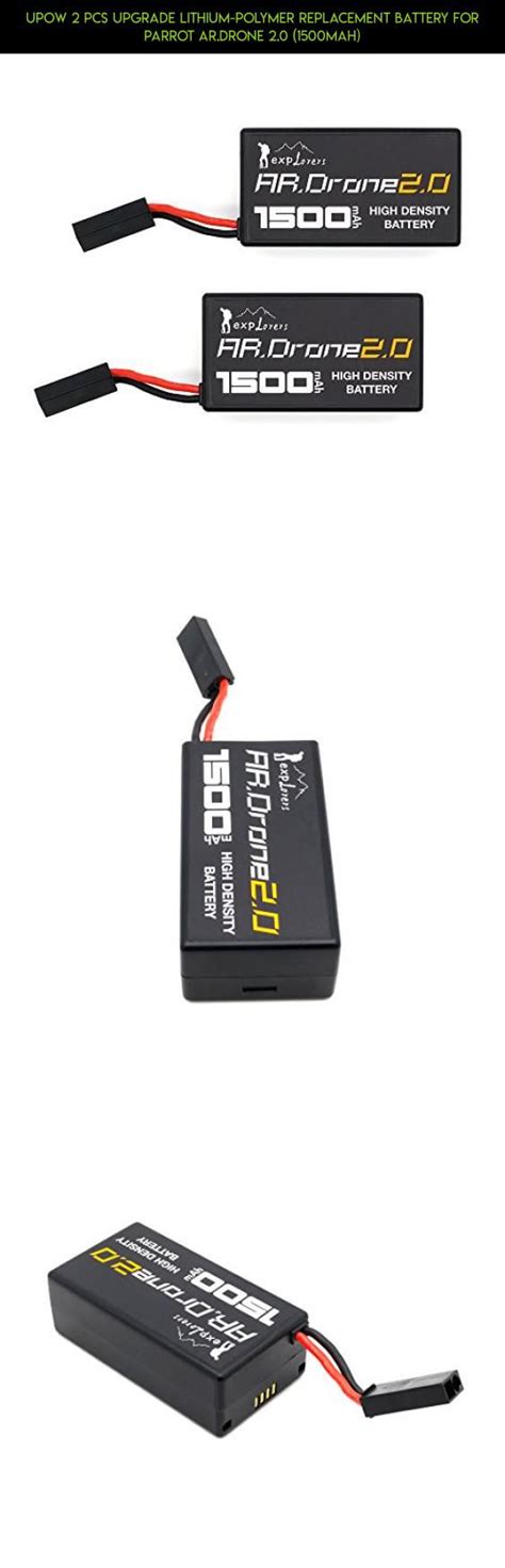 upow  pcs upgrade lithium polymer replacement battery  parrot ardrone  mah