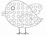 Dot Coloring Pages Do Marker Polka Bird Printable Color Getcolorings Getdrawings Colorin Colorings sketch template