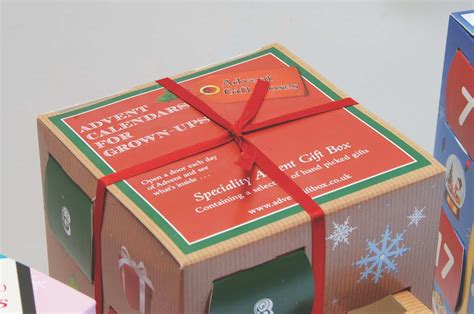 traditional brown advent calendar kit advent gift box