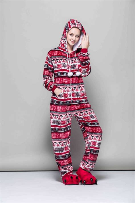 adult unsex onesie pink sleepwear winter warm hooded pajama set onesie  women girls