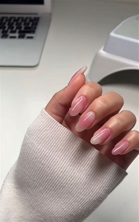 tiktok nailsbyalsn nails naildesign minimalist blush pinknails