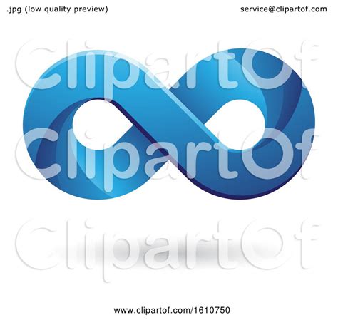 clipart   blue infinity symbol royalty  vector illustration  cidepix