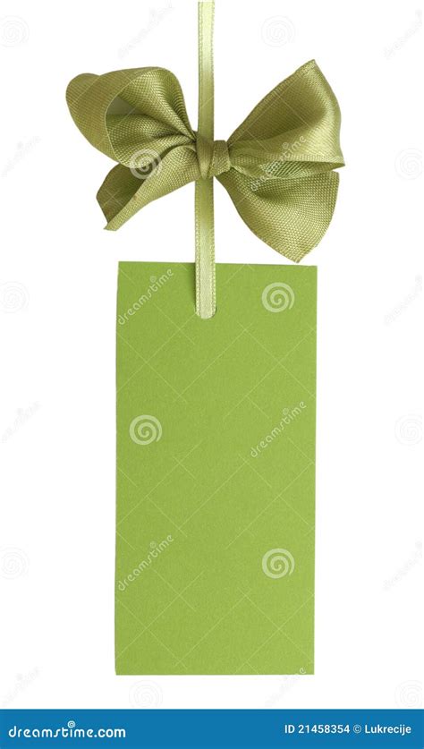 green label stock photo image  paper background isolated