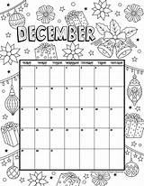 Calendar Coloring December Christmas Printable Pages Kids November Calender Calendars Print Colouring 2021 Blank Children Month April Woo Jr Hello sketch template