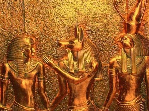 A Departed Pharaoh Meeting Anubis And Horus Wonderful A