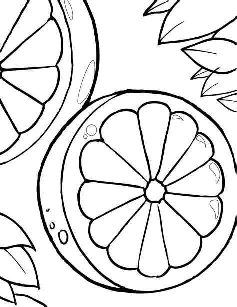 oranges coloring pages learn  coloring