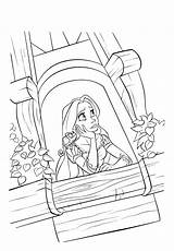 Rapunzel Tower Coloring Drawing Pages Tangled Color Getcolorings Printable sketch template
