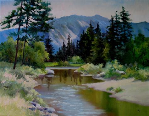 nels everyday painting mountain stream