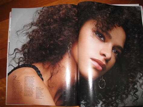 glamour magazine shows natural hair  love afrobella