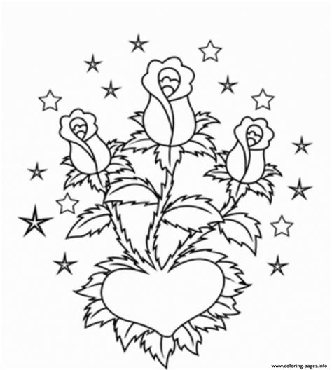 roses  hearts coloring pages coloring home