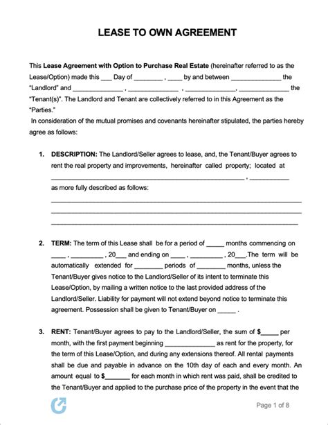 lease   agreements  word rtf