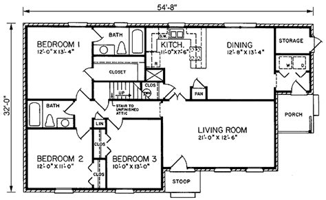 story style house plan    bed  bath