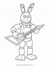 Nights Coloring Freddy Fnaf Coloringpages101 Freddys Foxy sketch template