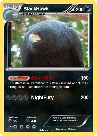 pokemon blackhawk   blackshit  pokemon card