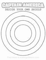 Shield Capitan sketch template